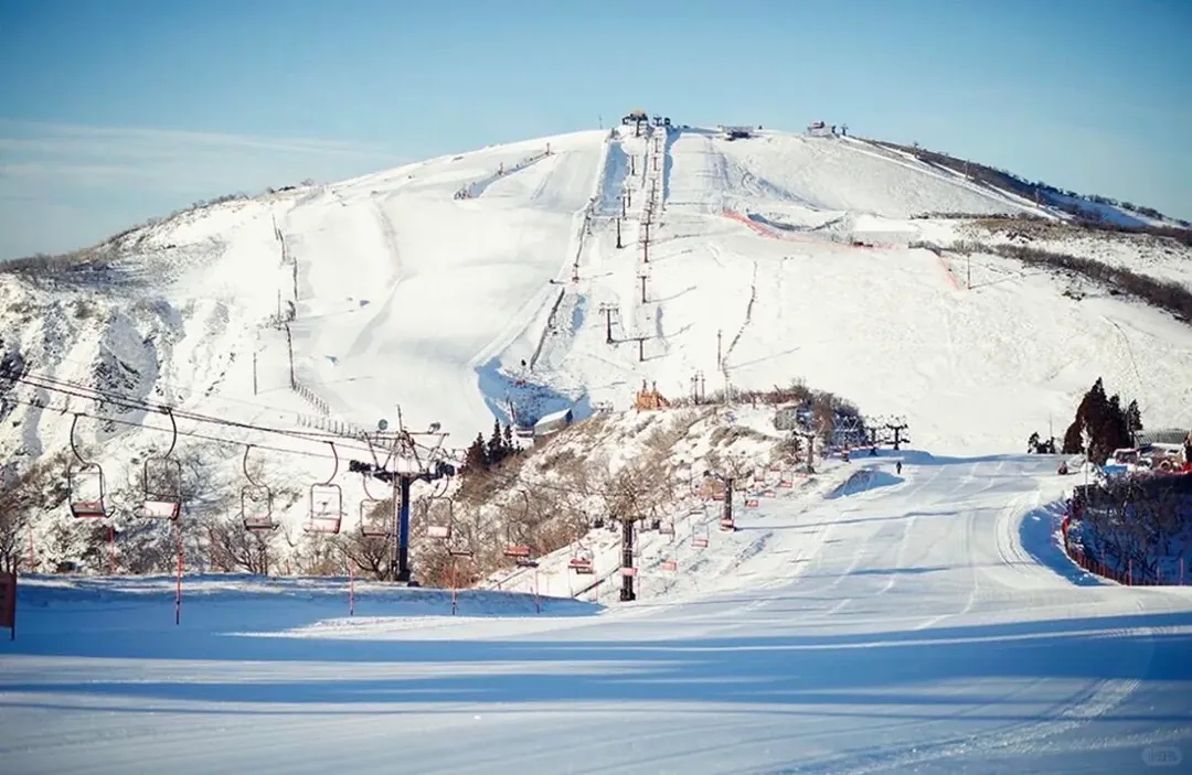 Snow mountain near Lake Biwa